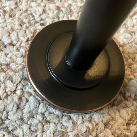 Threshold Oil Rubbed Bronze Toilet Paper Holder Bathroom Hardware - Picture 6 of 7